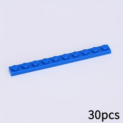 30pcs Building Blocks Compatible with MOC 4477 Sets Gray Red Green Orange