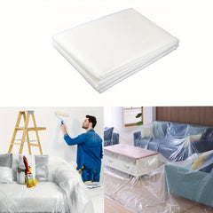 Clear Plastic Sheeting Drop Cloth Waterproof Dustproof Furniture Co