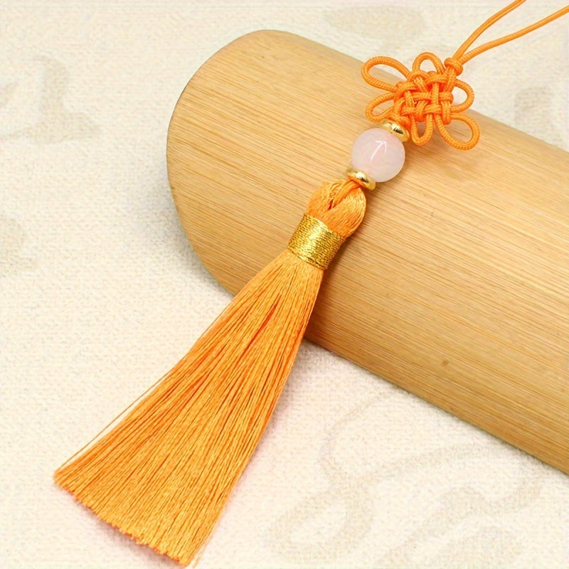 10pcs Chinese Knot Tassel Pendant Bookmark U Plate Ear Sachet Random