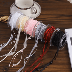 3m Gypsophila Fish Line Beads Ribbon Bouquet Ribbon