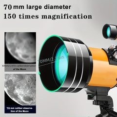 70mm Astronomical Telescope for Beginners and Kids