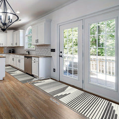 Soft Abstract Kitchen Rug Non Slip Machine Washable Durable