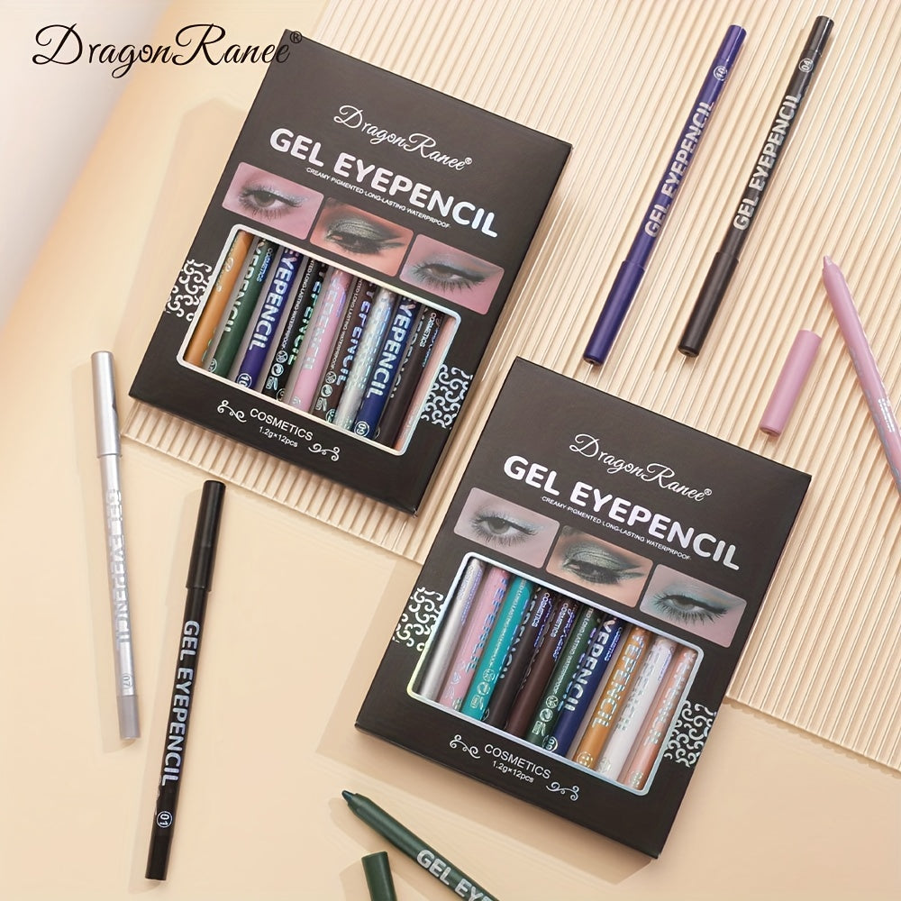 Colorful Eyeliner Pen Pearly Eyeshadow Pencil Gel Green Smudge Proof
