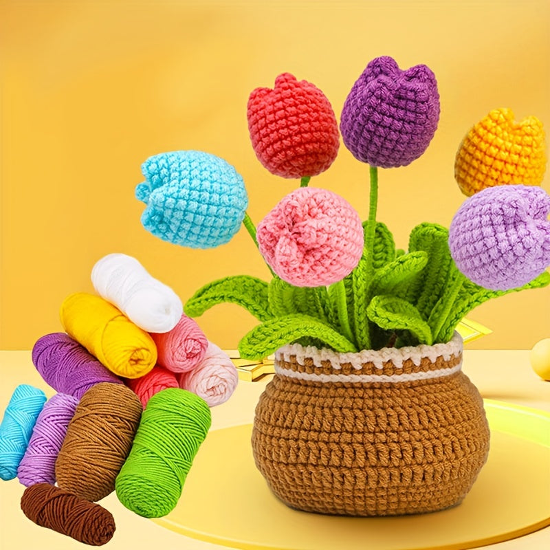 Crochet Kit For Beginners with Step by Step Video Tutorials - DIY Craft Supplies