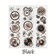6pcs Starry Sky Crystal Ink Journal Stickers