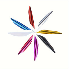50pcs 4 57 Cm Spiral Feather DIY Spiral Feather Competitive Bow Feather