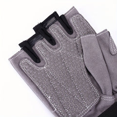 Unisex Half Finger Cycling Gloves Adjustable Non Slip