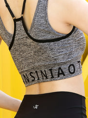Seamless Graphic Sports Bra - Beauty Back Design - Yoga & Fitness