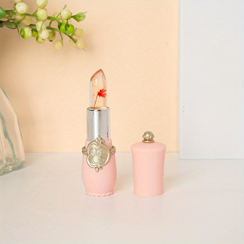 Flower Lip Gloss Crystal Jelly Lipstick Long Lasting Nutritious Lip Balm