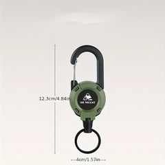 Retractable Carabiner Keychain for Camping