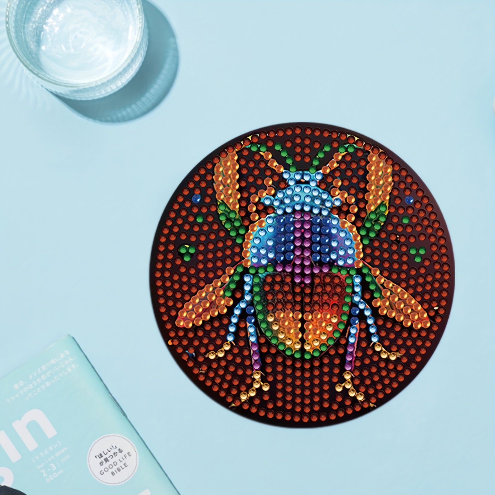 Animal Pattern Diamond Painted Coasters Set for Adults Kids Beginners