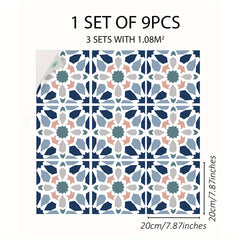 9pcs Islamic Style Matte Waterproof Decals Vinyl Adhesive Removable Sticker