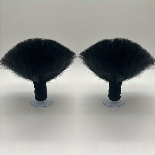 Colorful Short Pigtail Helmet Accessory for Smooth Surfaces
