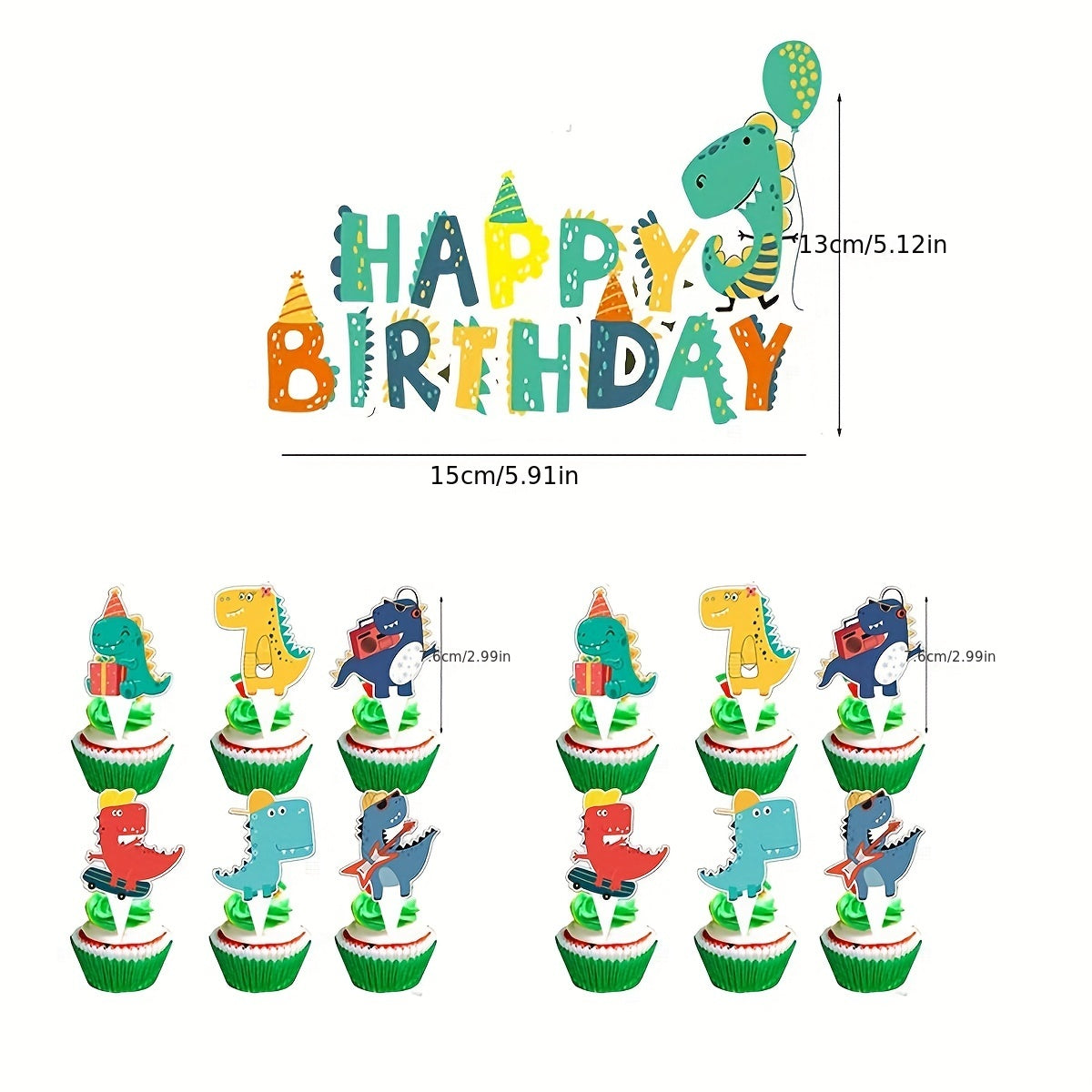 Dinosaur Birthday Party Decoration Set