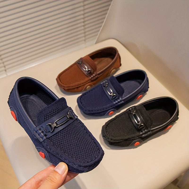 Boys Woven Loafer Shoes Breathable Comfortable Non Slip