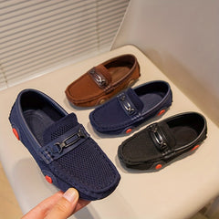 Boys Woven Loafer Shoes Breathable Comfortable Non Slip