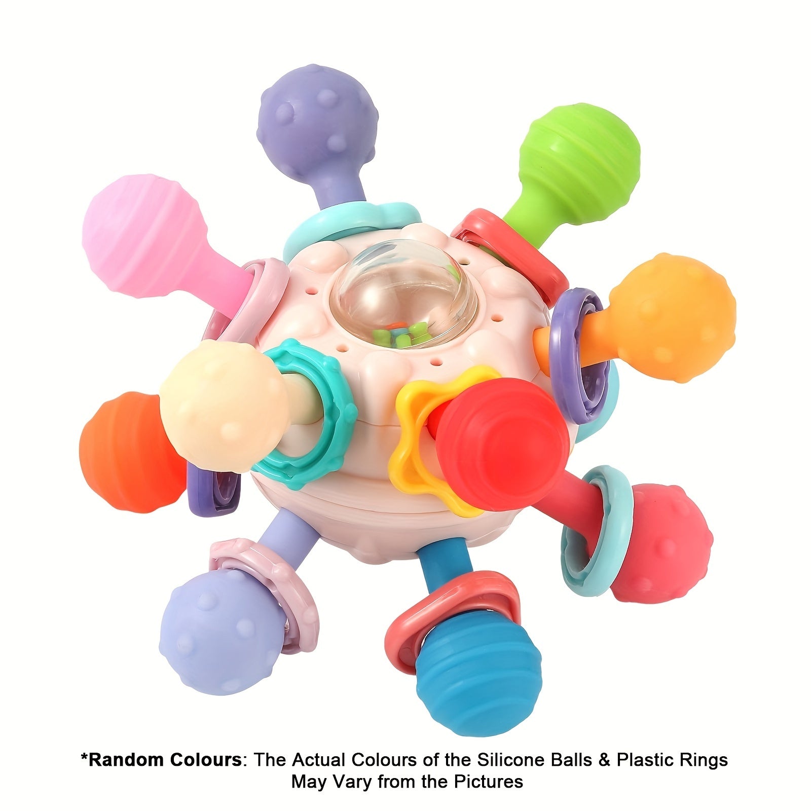 Montessori Baby Toys Sensory Teether Rattle 0-12 Months