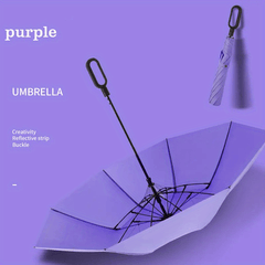 Windproof Automatic Golf Umbrella Dual-Use Rain or Shine 8 Ribs