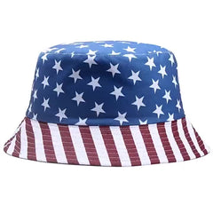 American Flag Bucket Hat Sun Hat Men's And Women's All match Basin Hat