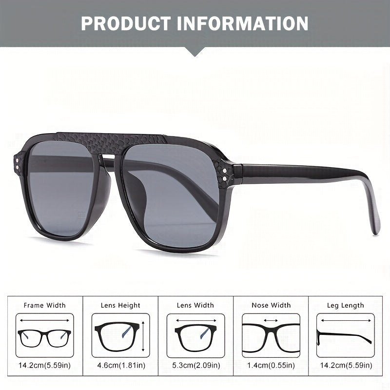 Vintage Aviator Snakeskin Sunglasses for Men, Polarized