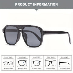 Vintage Aviator Snakeskin Sunglasses for Men, Polarized