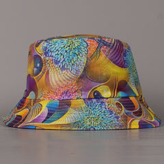 Reversible Bucket Hat Gradient Polka Dot Sun Hat For Women