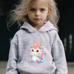 Dragon Graphic 2pcs Set Girls Casual Comfy Breathable Activewear Set