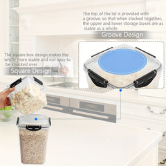 5pcs Airtight Storage Container Set with Lids BPA Free Pantry Organization