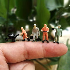 1/87 Railway Worker Model Set - Fun Toy For Kids