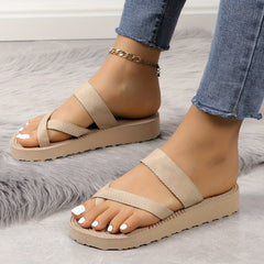 Women's Solid Summer Thong Sandals