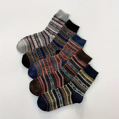 10 Pairs Vintage Crew Socks for Autumn/Winter