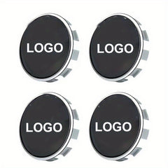 4pcs 68mm Wheel Center Caps Hub Cover with Tire Valve Cover Car Emblem