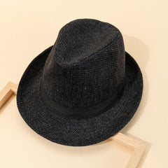 Mens Woolen Stripe Cowboy Top Hat