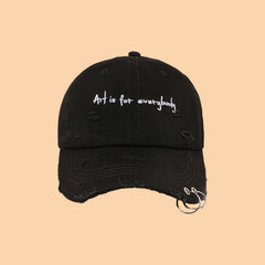 Men Adjustable Ring Denim Baseball Cap