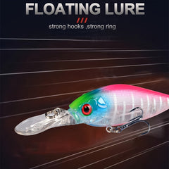 6pcs Floating Minnow Fishing Jerkbait Hard Bait Fishing Crankbait