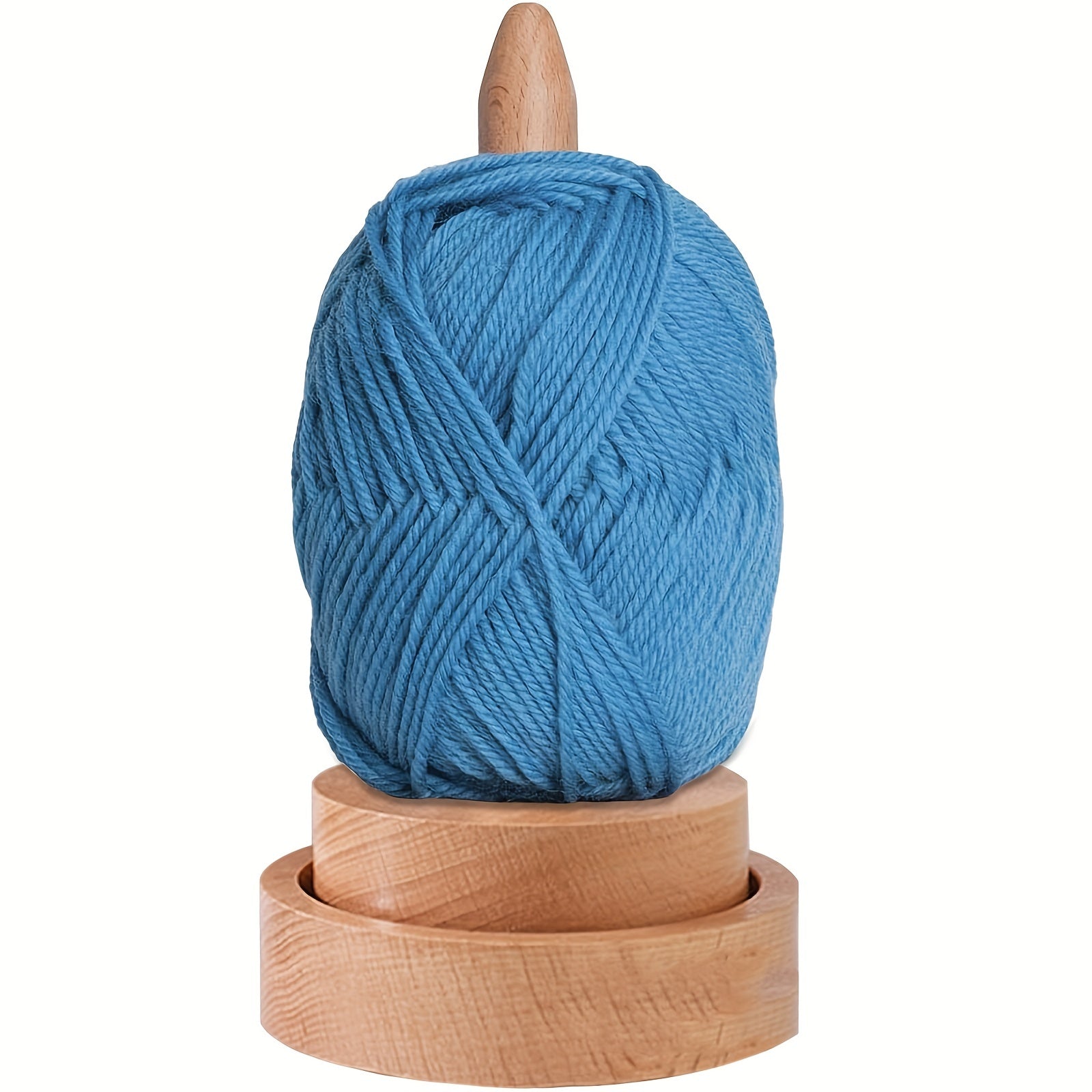 Wood Yarn Holder Knit Spinning Yarn Thread Stand Dispenser