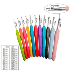 30pcs 35pcs Crochet Hooks Set Ergonomic Knitting Crochet Supplies