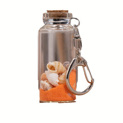 Colorful Sand Glass Wish Bottle Keychain Bag Charm Pendant