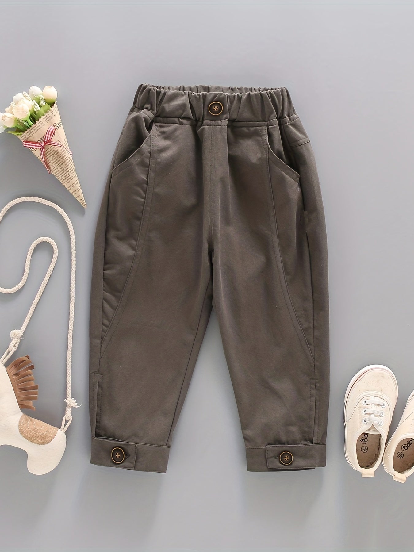 Boys Casual Pants with Pockets Spring/Autumn Kids Clothes
