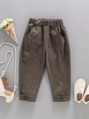 Boys Casual Pants with Pockets Spring/Autumn Kids Clothes