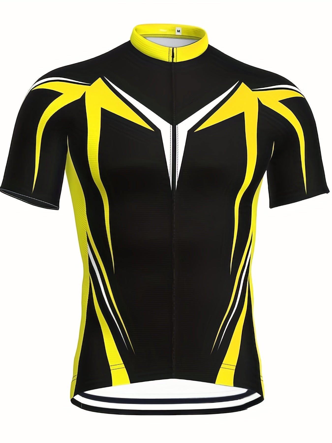 Men's Geometric Print Cycling Jersey Quick Drying Breathable Suit