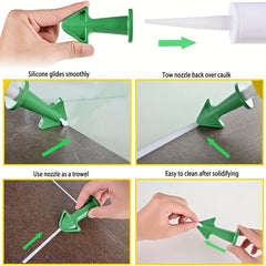 5pcs Caulking Nozzle Applicator Set for Tile Brick Joints Floor Silicone