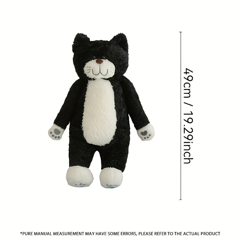 Plush Kitty Teddy Bear with Fluffy Ears - Soft Stuffed Animal Gift