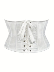Strapless Corset Bustier Lace Up Body Shaper Women's Lingerie