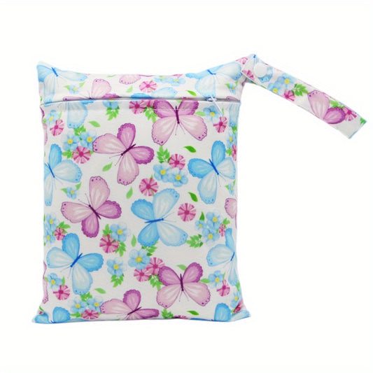 Butterfly Print 20 Small Reusable Wet Bag
