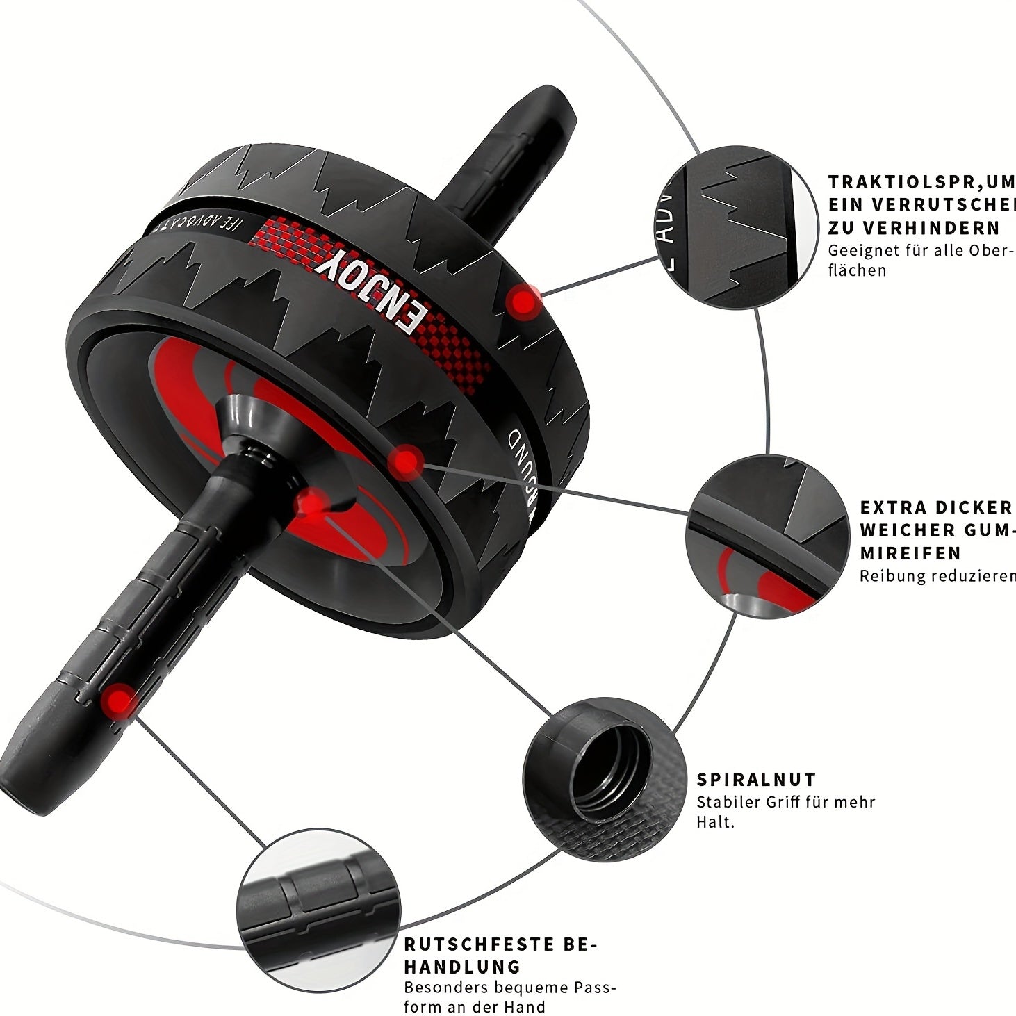 Ab Roller Wheel Core Strength Training Equipment For Men And Women