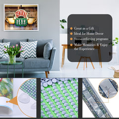 Central Perk Art Diamond Painting Kit Tools For Adults & Kids 5D DIY Gems