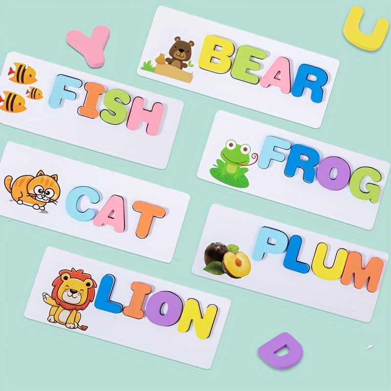 Wooden Spelling Word Game Educational Toy for Kids