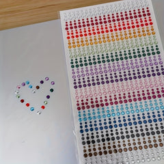 Colorful Rhinestone Stickers Temporary Tattoos For Kids