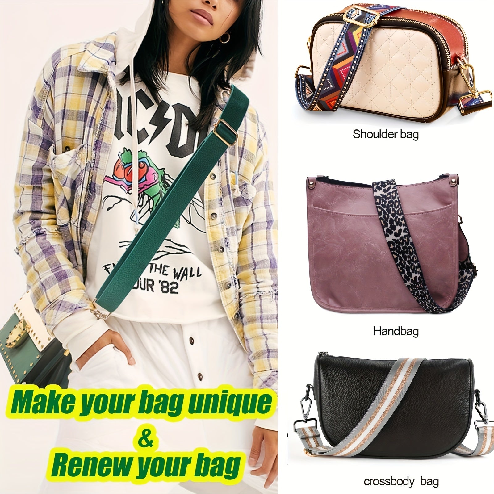 Adjustable Wide Shoulder Strap for Versatile Bag